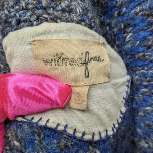 Aritzia Wilfred Free Womens Oversized Wool Blend Thick Button Sweater Cardigan S - Picture 11 of 15